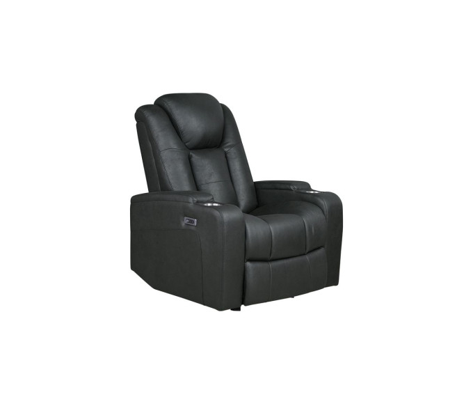 Luna Microfiber Power Recliner Black Luna Microfiber Power Recliner Black